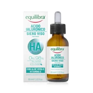 Ser de față cu acid hialuronic Equilibra aloe vera și vitamina E