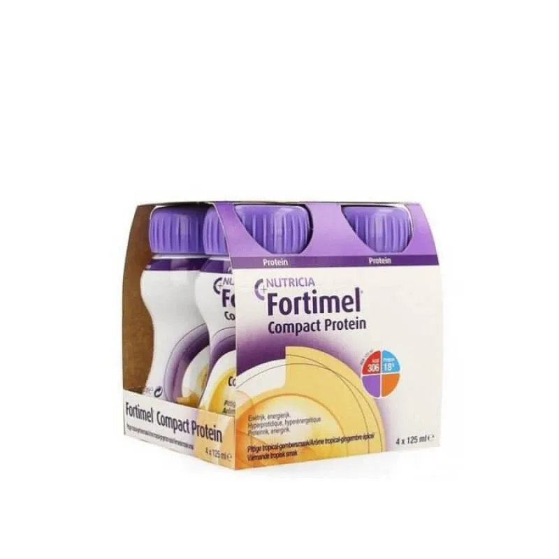 Fortimel Compact Protein Nutricia Hot Tropical Ginger 4x125ml — preț și oferte