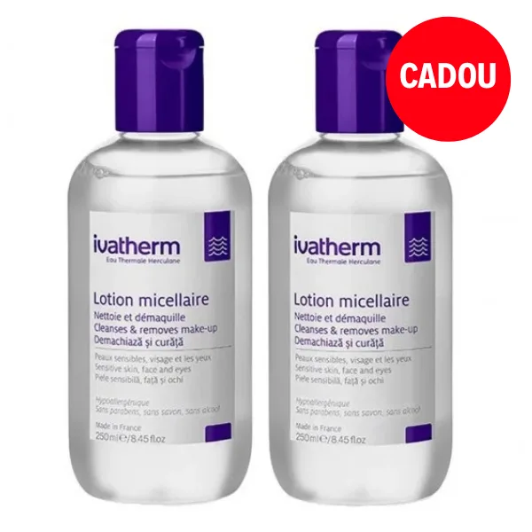 IVATHERM LOTIUNE MICELARA 250ML 1+1 CADOU — preț și oferte