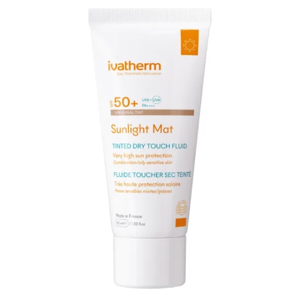 IVATHERM SUNLIGHT MAT COLORAT SPF50+ 50ML — preț și oferte