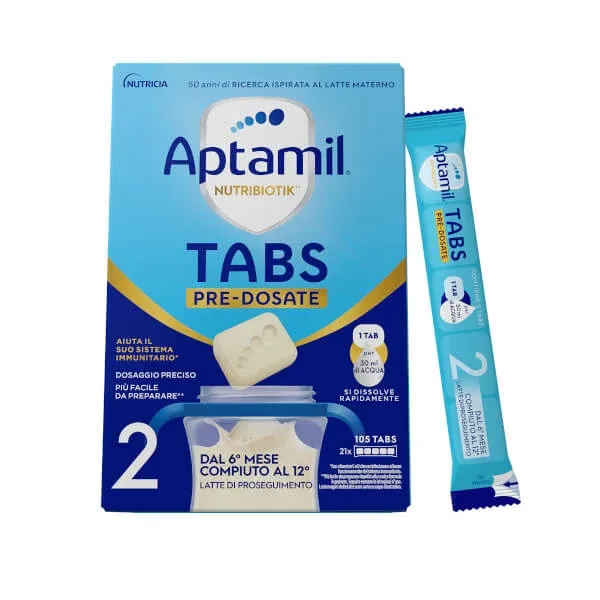 Aptamil Nutribiotik 2 Tabs Pre-Dosed Follow-on Milk 6M+ 21 Tabs — preț și oferte