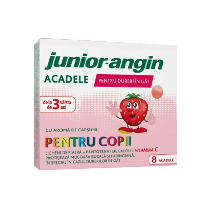 Junior Angin acadele cu aroma de capsuni, Klosterfrau | 8 buc M.C.M. KLOSTERFRAU V — preț și oferte