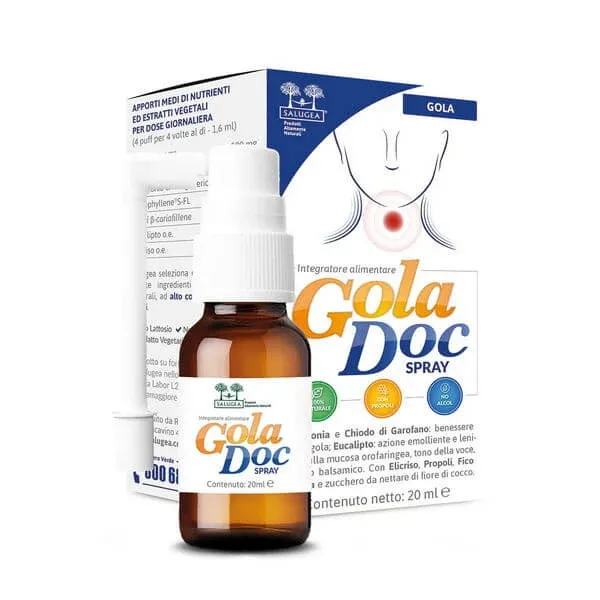 Salugea GolaDoc Spray supliment alimentar 20ml — preț și oferte