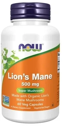 Now Foods Ciupercă Lions Mane 60 capsule — preț și oferte