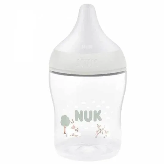 NUK Perfect Match Sticlă din plastic anticolic cu mamelon din silicon și indicator de temperatură pentru 0+ luni, 150ml — preț și oferte