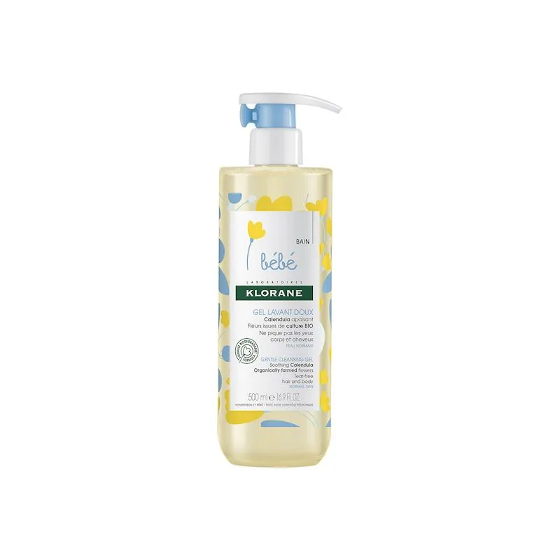 Klorane Bebe Gel de curatare par si corp | 500 ml — preț și oferte
