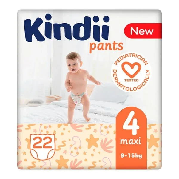 Kindii Pants, scutece, 4 (9-15 kg), maxi, 22 buc. — preț și oferte