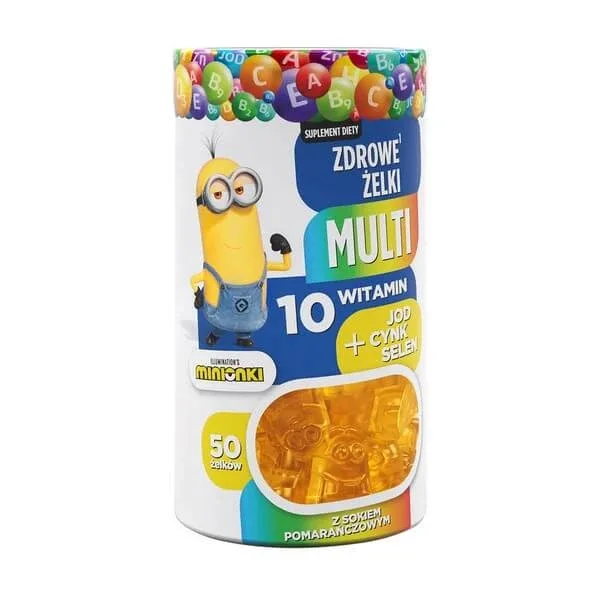 Minionki Multi Healthy Jelly Beans, aromă de portocale, 50 buc. — preț și oferte