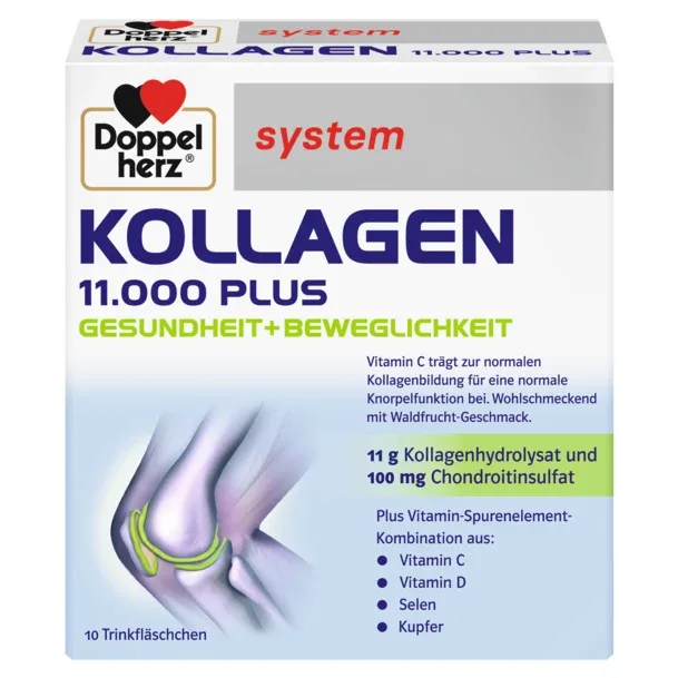 Kollagen 11.000 Plus, Doppelherz System | 30 flacoane — preț și oferte