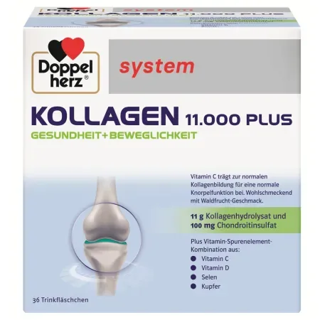Kollagen 11.000 Plus, Doppelherz System | 36 flacoane — preț și oferte