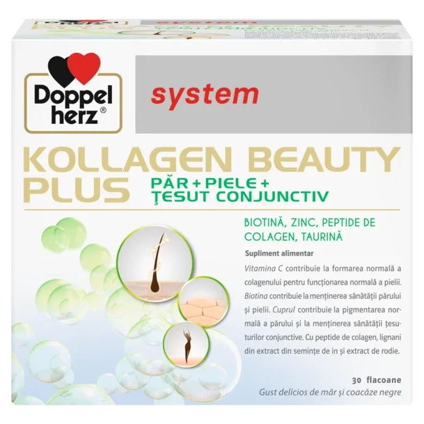 Kollagen Beauty Plus, Doppelherz System | 30 fiole — preț și oferte