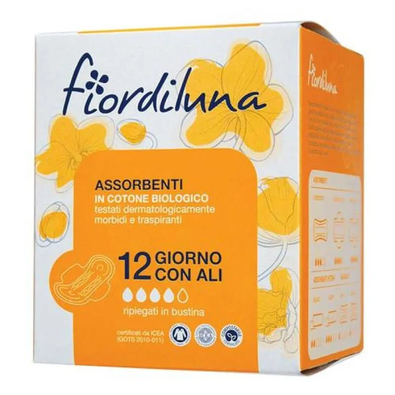 Tampoane din bumbac organic Fiordiluna 12 bucăți — preț și oferte