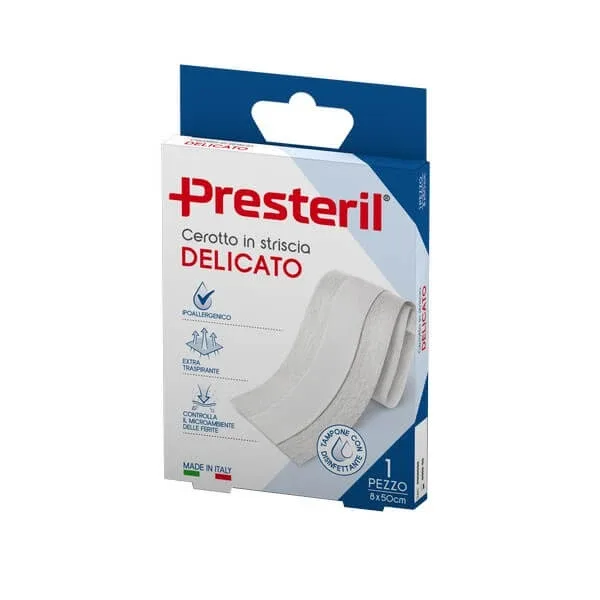 PRESTERIL Tencuială delicată 8x50cm - 1 buc — preț și oferte