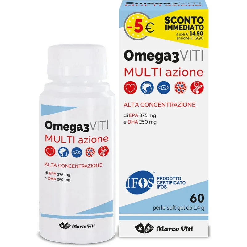 Omega 3 Șuruburi Multi Acțiune 60 Perle Supliment de sănătate — preț și oferte
