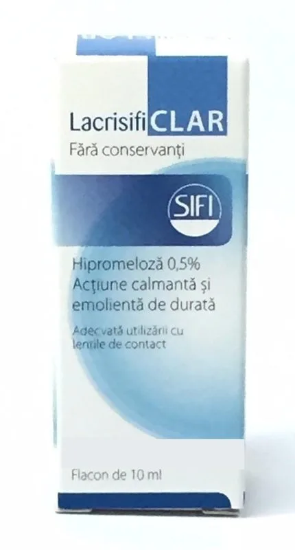 LACRISIFI CLAR SOL.OFT.PIC. 0.5% 10ML S.I.F.I. SPA — preț și oferte