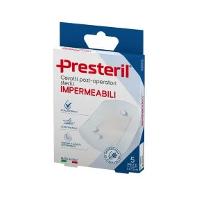 PRESTERIL Pansamente postoperatorii impermeabile 5x7,5 cm - 5 bucăți