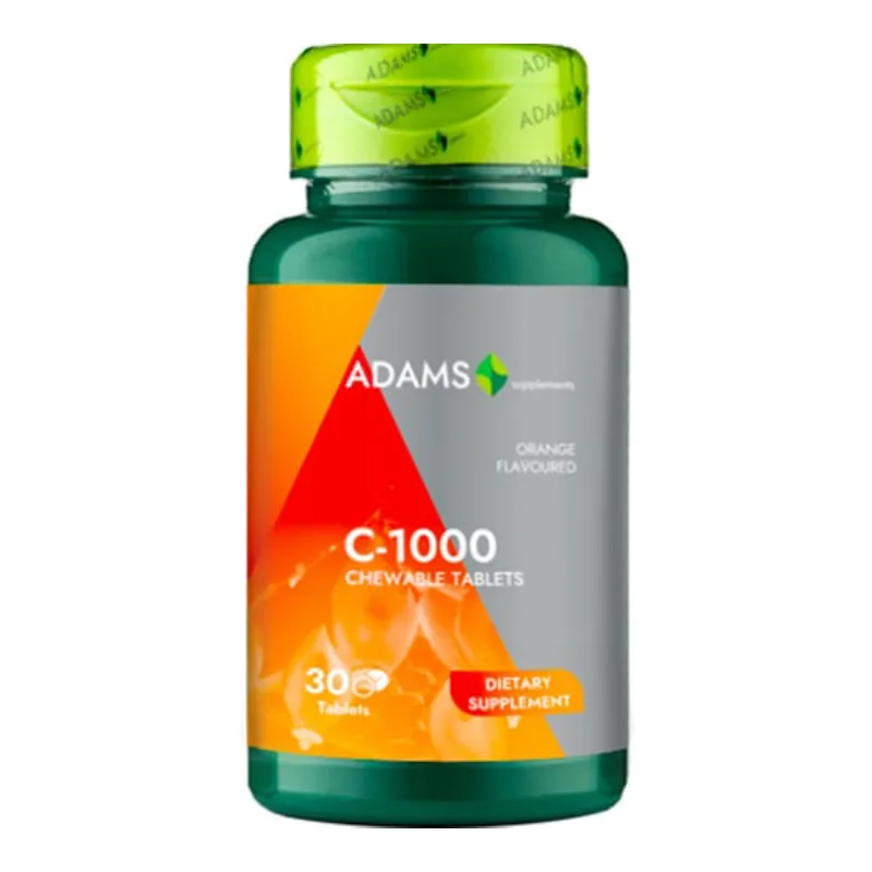 Vitamina C 1000, 30 tablete, Adams ADAMS VISION — preț și oferte