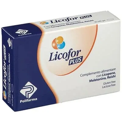 Farmigea Licofor Plus Antioxidant Melatonină Supliment 30 Capsule fără gluten — preț și oferte