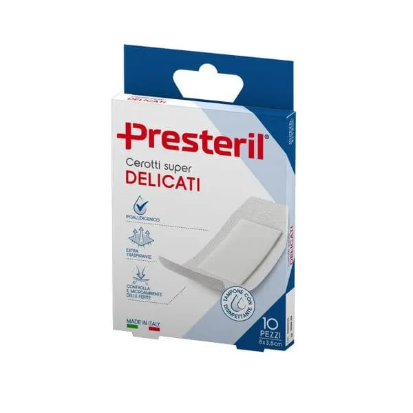 Tencuieli PRESTERIL Super Gentle 8x3.8 cm - 10 bucăți — preț și oferte