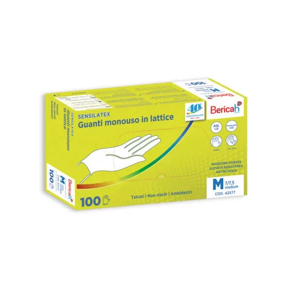 Mănuși latex de unică folosință M 100 bucăți Sensilatex — preț și oferte