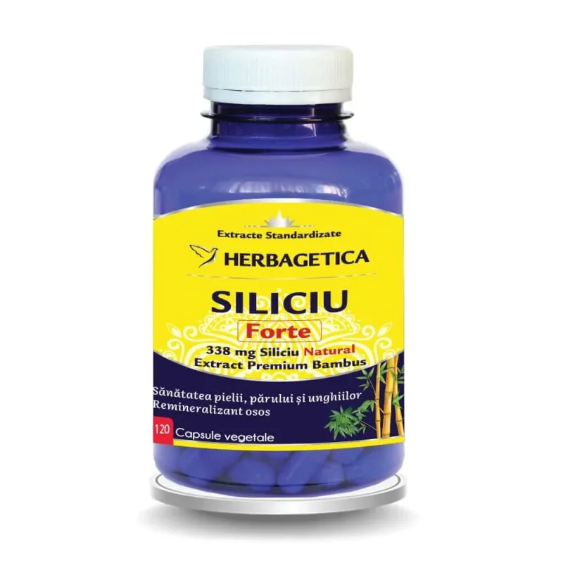 Siliciu Forte, 120 capsule, Herbagetica — preț și oferte