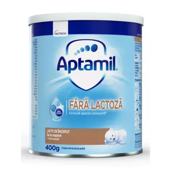 LAPTE APTAMIL FARA LACTOZA 400G NUTRICIA — preț și oferte