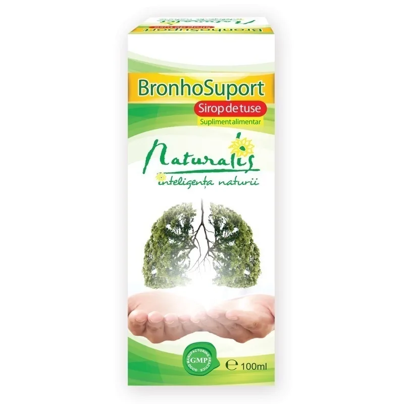 BronhoSuport sirop de tuse, 100 ml, Naturalis — preț și oferte