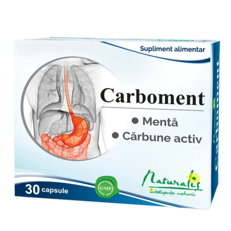 Carboment, 30 capsule, Naturalis — preț și oferte