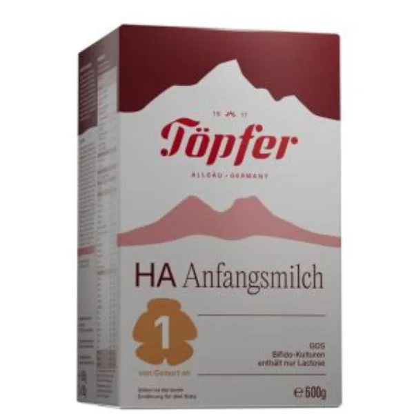 Lapte praf HA1, Topfer | 600 g — preț și oferte