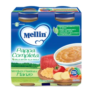 Mellin Pappa Completa Carne de vită 2x250g