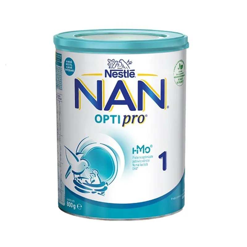 Lapte praf NAN 1 Optipro 0-6 luni | 800 gr NESTLE — preț și oferte