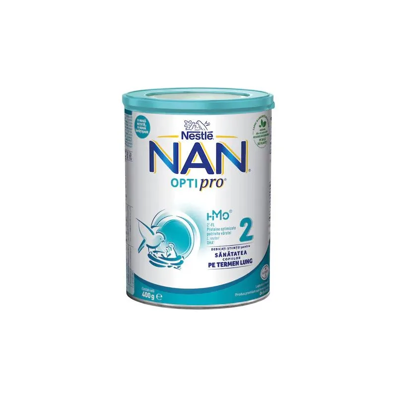 Lapte praf NAN 2 Optipro de la 6 luni | 400 gr NESTLE — preț și oferte