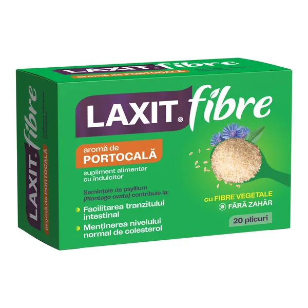 Laxit Fibre cu aroma de portocale, Fiterman Pharma | 20 plicuri — preț și oferte