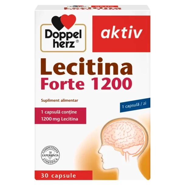 Lecitina Forte 1200 mg, Doppelherz Aktiv | 30 capsule QUEISSER PHARMA — preț și oferte