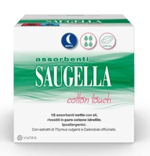 Tampoane de noapte Saugella 12 bucăți