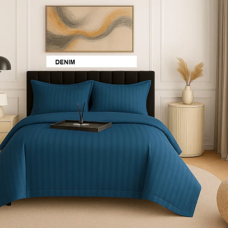 Lenjerie de pat DAMASC denim 230x260 cm, Ralex | 1 buc RALEX INFINITY — preț și oferte