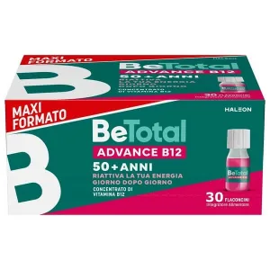 Be-Total Advance B12 Supliment alimentar 50+ Vitamine B3 B12 Zinc - 30 fiole