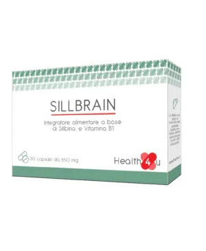 HEALTH4U SillBrain 30 Capsule Supliment pentru ficat cu Silibin și vitamina B1