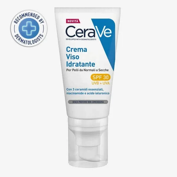 Cerave Cremă de față hidratantă SPF30 cu 3 ceramide esențiale și acid hialuronic 52ml — preț și oferte