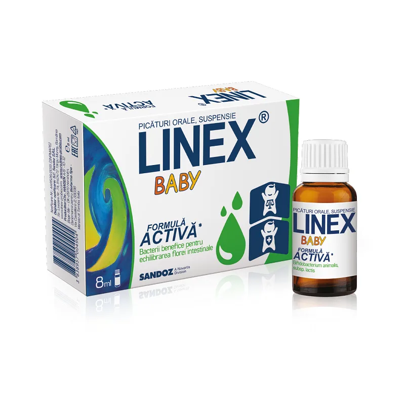 Linex Baby picaturi orale | 8 ml — preț și oferte