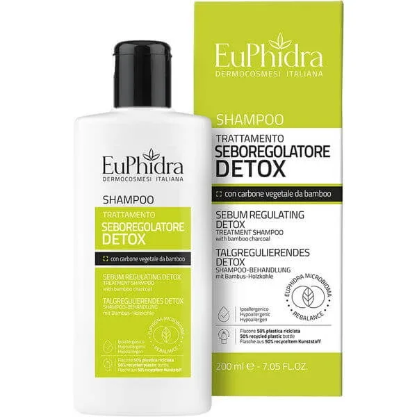 EuPhidra Detox Șampon de tratament seboregulator 200ml — preț și oferte