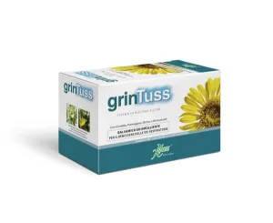 Ceai de plante Grintuss cu ierburi și miere pentru tuse și gât 20 de filtre