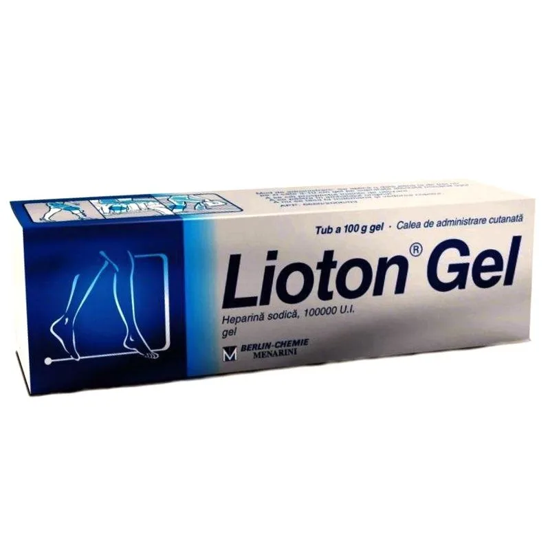 Lioton Gel, 100000 U.I./100 g, Menarini | 100 g BERLIN CHEMIE — preț și oferte