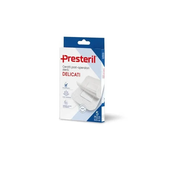 PRESTERIL Plasturi post-operatorii blânzi 8x10cm - 5 bucăți — preț și oferte