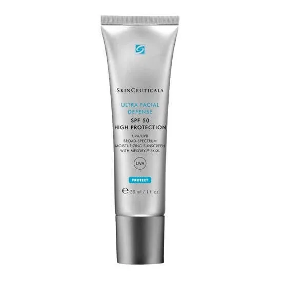 SkinCeuticals Ultra Facial UV Defense SPF 50+ Cremă solară hidratantă cu spectru larg UVA/UVB cu Mexoril® SX/XL 30 ml — preț și oferte
