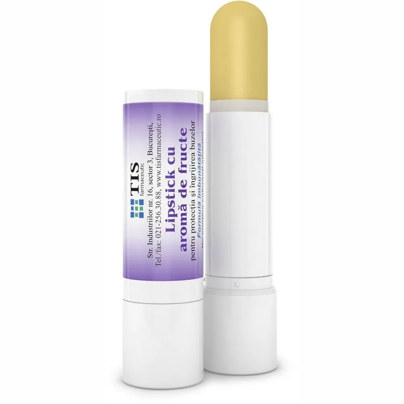Lipstick cu aroma de fructe, Tis Farmaceutic | 4 g — preț și oferte