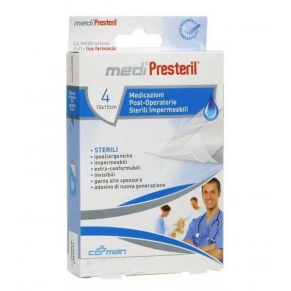 Medipresteril Pansamente Sterile Delicate Post-operatorii 10x15cm 4 Bucăți — preț și oferte