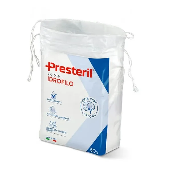 PRESTERIL Bumbac hidrofil U.F. 50 g - 1 buc — preț și oferte