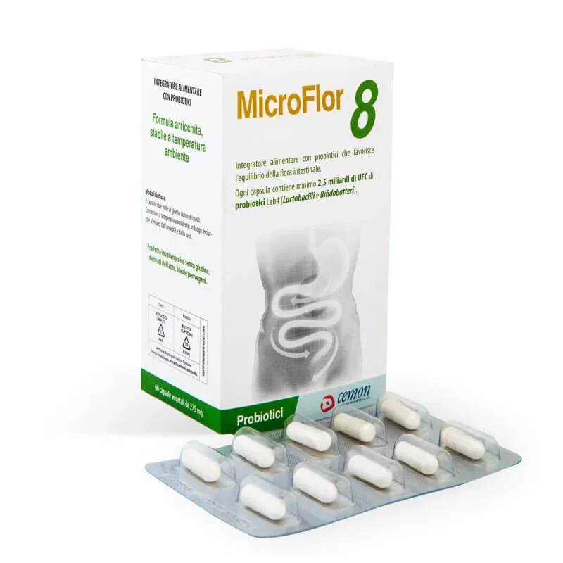 MICROFLOR 8 60 Capsule vegetale NO FRIGO CEMON — preț și oferte