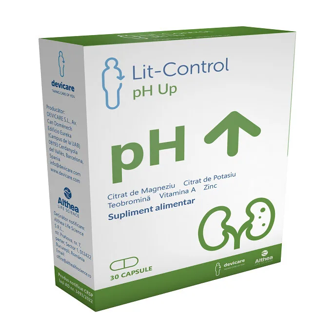 Lit Control PH Up, Althea Life Science | 30 capsule — preț și oferte